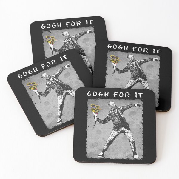 Item preview, Gogh For It - Banksy Van Gogh lanzando flores| Regalo perfecto designed and sold by sylviazama.