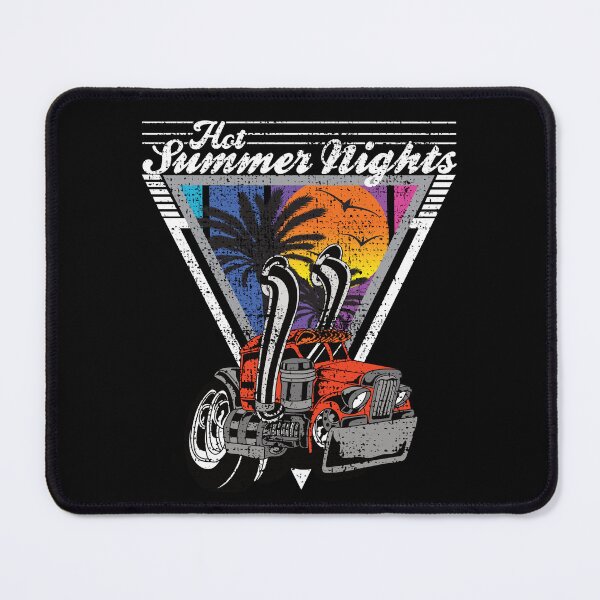 Item preview, Hot Summer Nights 80's Tropical Vintage Retro Custom Semi Tractor designed and sold by CharJens.
