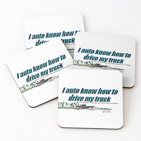 Item preview, Hot Rods  //  I auto know how to drive my truck. designed and sold by Imagin8er.