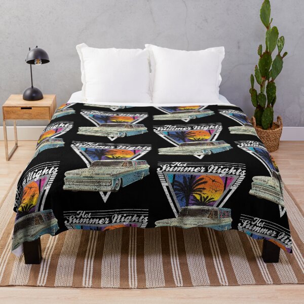 Item preview, Hot Summer Nights 80's Tropical Vintage Retro Custom Panel Truck designed and sold by CharJens.