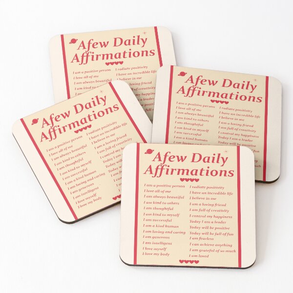 Item preview, Afew Daily Affirmations, Cute Quote designed and sold by lucentartshop1.