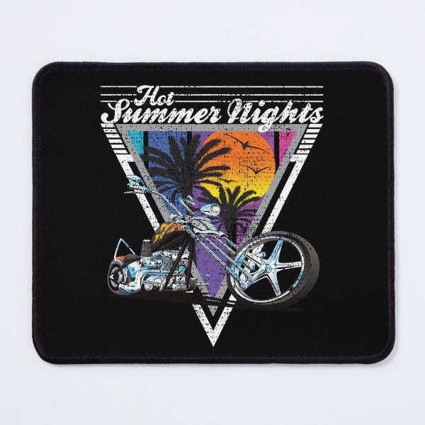 Item preview, Hot Summer Nights 80's Tropical Vintage Retro Custom Chopper designed and sold by CharJens.