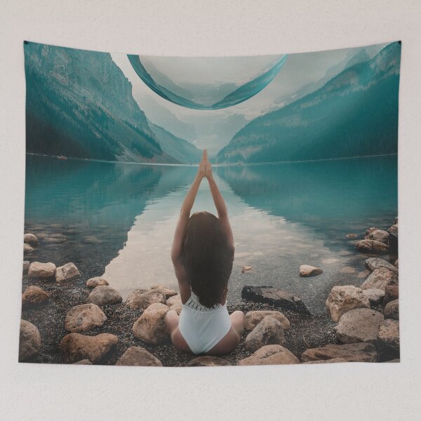 Item preview, Yoga on the lake designed and sold by Julia Rudens.