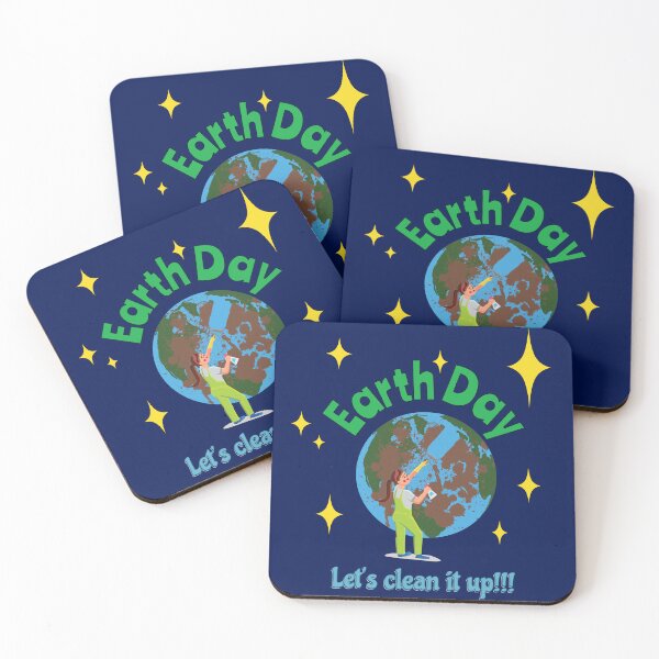 Item preview, Earth day, let's clean it up designed and sold by StencilMyst ..