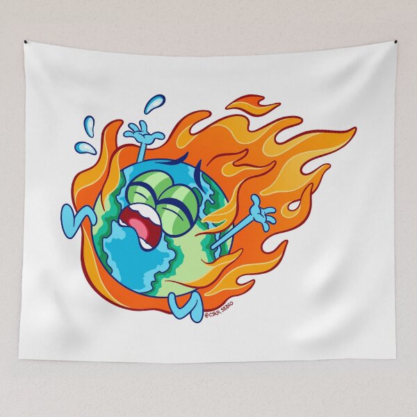 Item preview, Earth on Fire designed and sold by ctkrstudio.