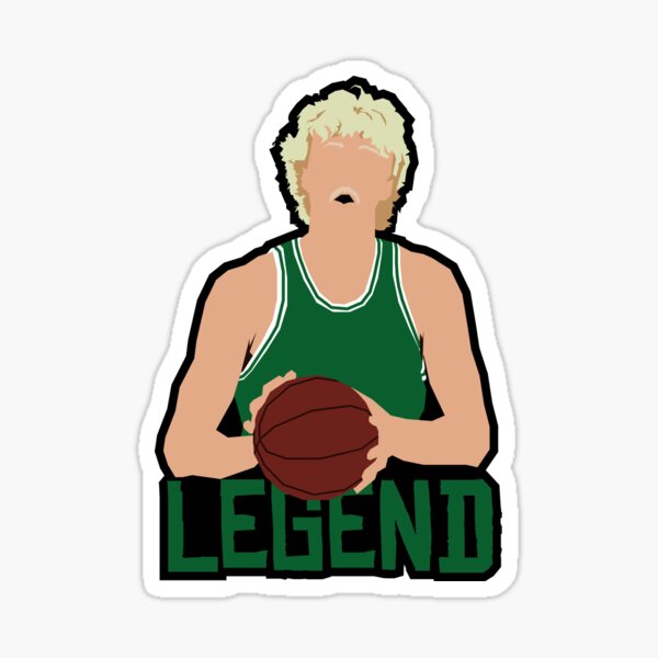 "Basketball Legend Larry Bird" Sticker for Sale by PoormanToast | Redbubble