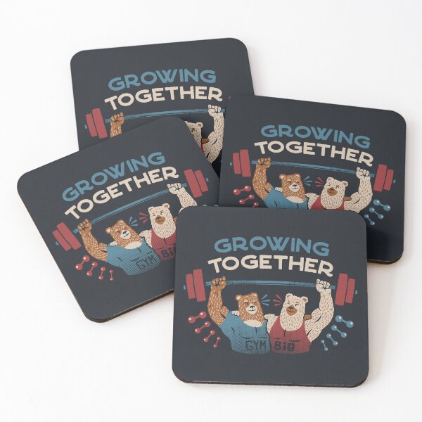 Item preview, Growing Together Gym Bears Blue by Tobe Fonseca designed and sold by Tobe Fonseca®.