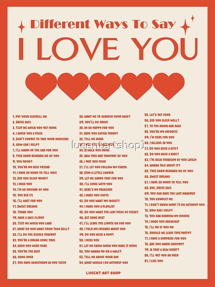 How to Tell Someone You Love Them - 30 Ways to Say I Love You