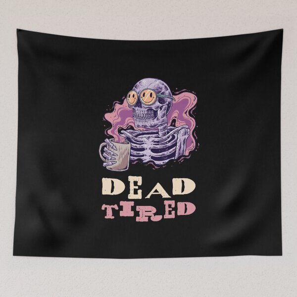 Item preview, Dead Tired Coffee Skeleton designed and sold by KemeDesign.