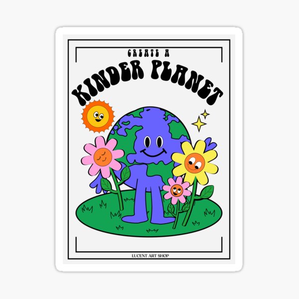 Artikel-Vorschau von Erstellen Sie ein süßes Zitat von Kinder Planet, Retro 70er, designt und verkauft von lucentartshop1.