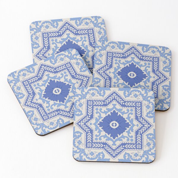 Item preview, Azulejo Tile - Colorful Azulejo - Blue tile designed and sold by NotUrAverageART.