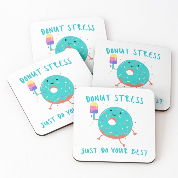 Item preview, Cute Funny Donut Stress Just Do Your Best On Test Day Smiley Donuts T-shirt designed and sold by Marshmello-.