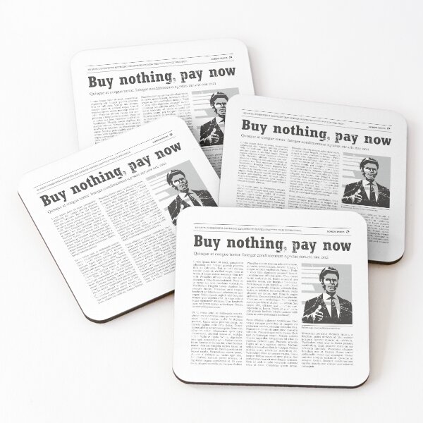 Item preview, Buy nothing pay now / Newspaper / Capitalist designed and sold by etraveler.