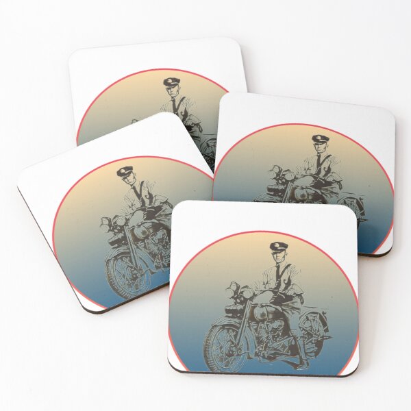 Item preview, Vintage motorcycle cop designed and sold by partsmanrod.