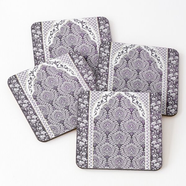 Item preview, Classic Floral Stamp Purple designed and sold by moslem-pride.
