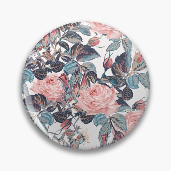 Item preview, Digital Beautiful Elegant Pink Roses Flower Pattern designed and sold by WearWolfDesigns.