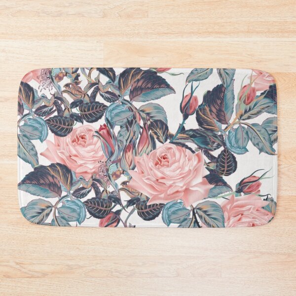 Item preview, Digital Beautiful Elegant Pink Roses Flower Pattern designed and sold by WearWolfDesigns.