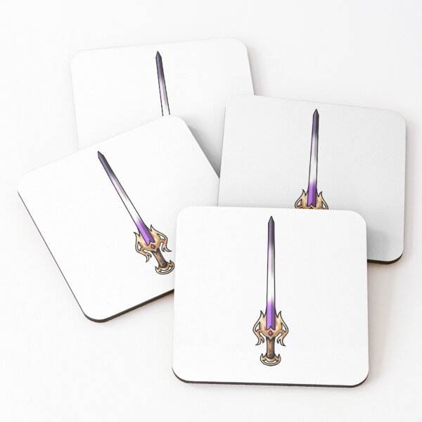 Item preview, Asexual pride sword designed and sold by Staari.