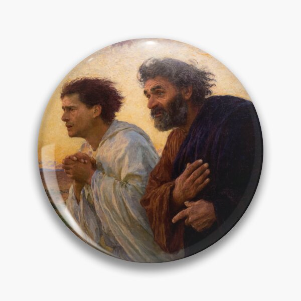 Item preview, Peter and John Running to the Tomb by Eugène Burnand designed and sold by AestheticsXarts.