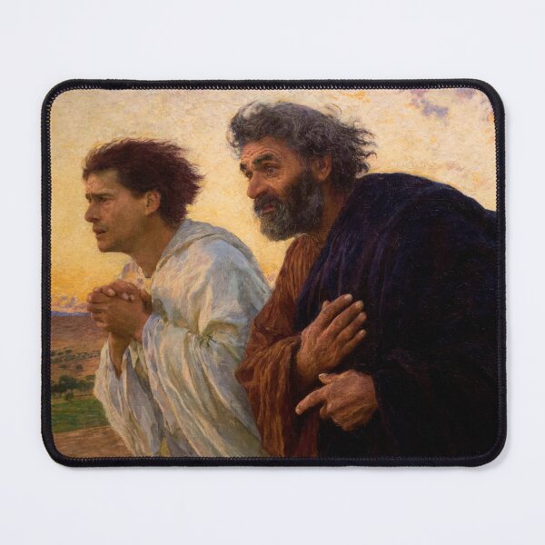 Item preview, Peter and John Running to the Tomb by Eugène Burnand designed and sold by AestheticsXarts.