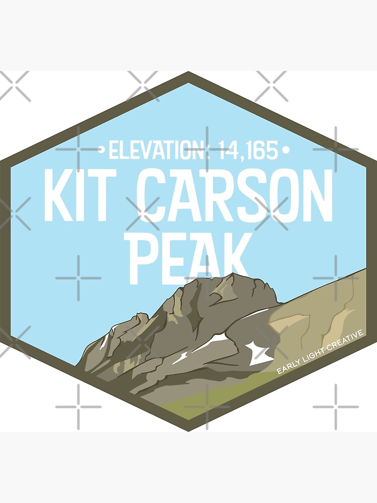 "Colorado 14ers: Kit Carson Peak" Poster for Sale by bethany-griffen