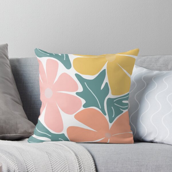 Item preview, Pastel colours Floral print, abstract flower design (colour palette, color palete) designed and sold by Sanaura.