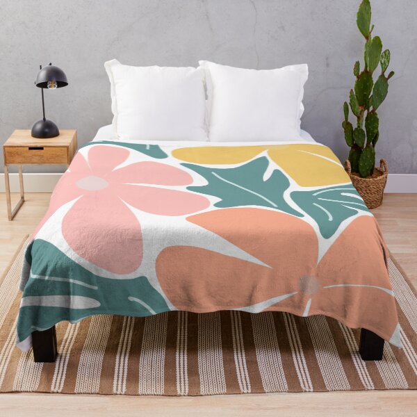 Item preview, Pastel colours Floral print, abstract flower design (colour palette, color palete) designed and sold by Sanaura.