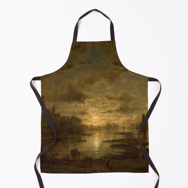 Item preview, Moonlit Night at the Lake by Georg Eduard Otto Saal designed and sold by AestheticsXarts.