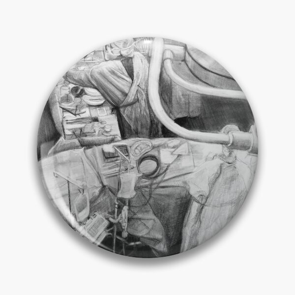 Artikelvorschau, Neurochirurgie – Zeichnung von Avril Thomas – Künstlerin aus Adelaide / Südaustralien entworfen und verkauft von AvrilThomasart.