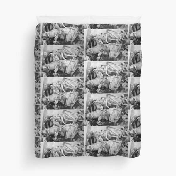 Neurosurgery - Drawing by Avril Thomas - Adelaide / South Australia Artist Duvet Cover