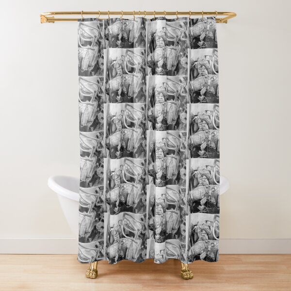 Neurosurgery - Drawing by Avril Thomas - Adelaide / South Australia Artist Shower Curtain