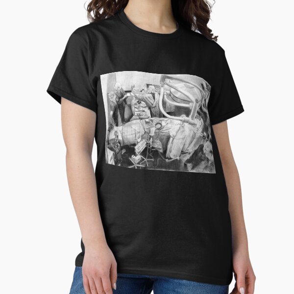 Neurosurgery - Drawing by Avril Thomas - Adelaide / South Australia Artist Classic T-Shirt