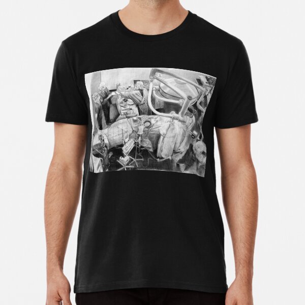 Neurosurgery - Drawing by Avril Thomas - Adelaide / South Australia Artist Premium T-Shirt