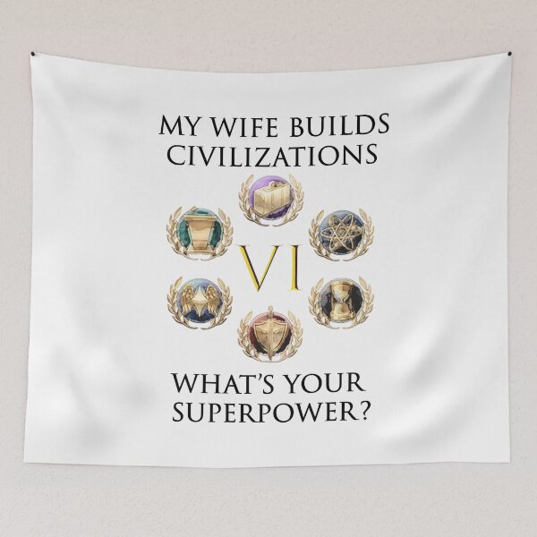 Item preview, WIFE BUILDS CIVILIZATIONS designed and sold by Image NDesign.