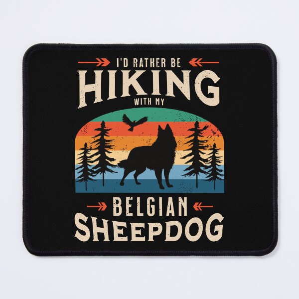 Item preview, Hiking with My Belgian Sheepdog | Distressed Vintage Sunset designed and sold by arlutai.