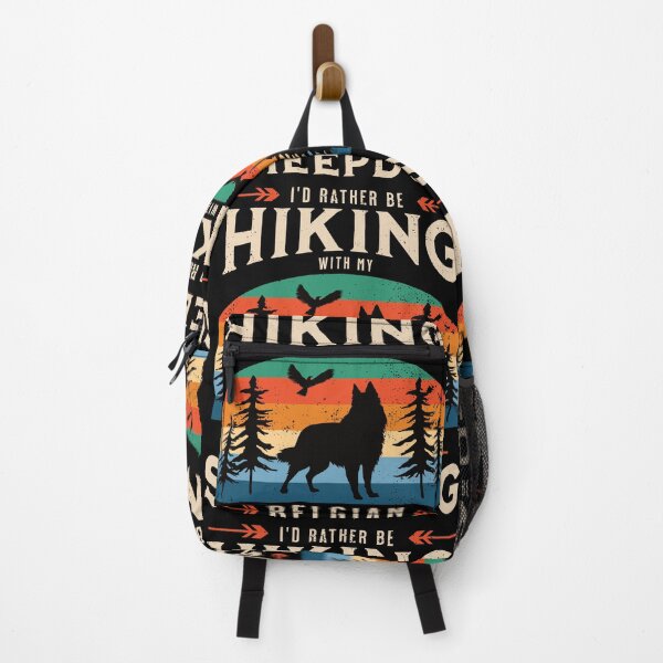 Item preview, Hiking with My Belgian Sheepdog | Distressed Vintage Sunset designed and sold by arlutai.