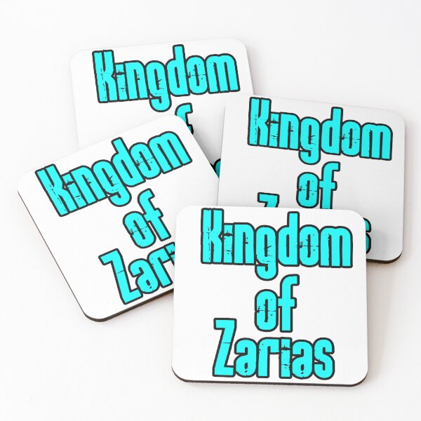 Item preview, Kingdom of Zarias Logo- Aqua and Black on White designed and sold by Greenwood2112.