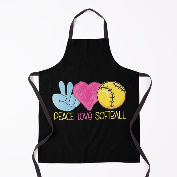 Item preview, Peace Love Softball Fastpitch Heart designed and sold by 99Fastpitch.