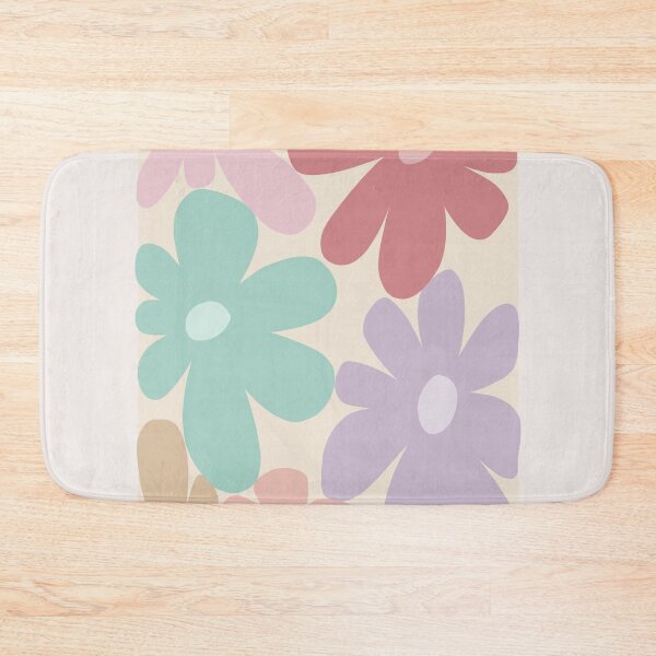 Item preview, Pastel colour Floral print, abstract flower design (colour palette, color palete) designed and sold by Sanaura.