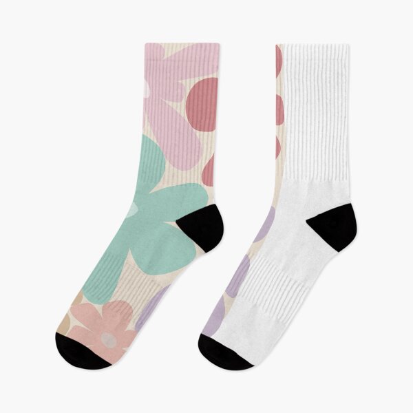 Item preview, Pastel colour Floral print, abstract flower design (colour palette, color palete) designed and sold by Sanaura.