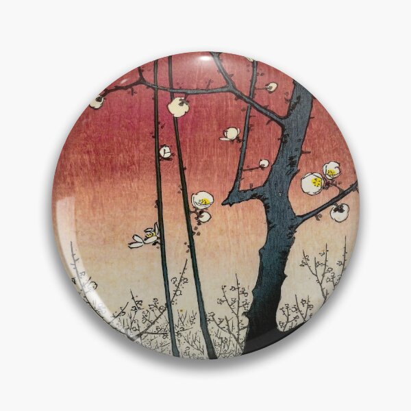 Item preview, The Plum Garden at Kameido Shrine by Hiroshige Utagawa. Japanese Woodblock Print. Reproduction. designed and sold by el-padre.