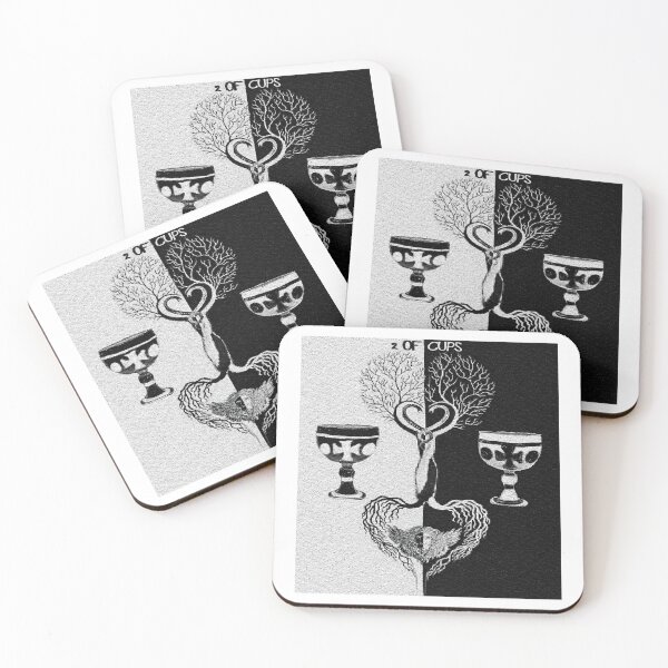 Item preview, 2 of Cups Tarot Card designed and sold by EARTH ANGEL 888.