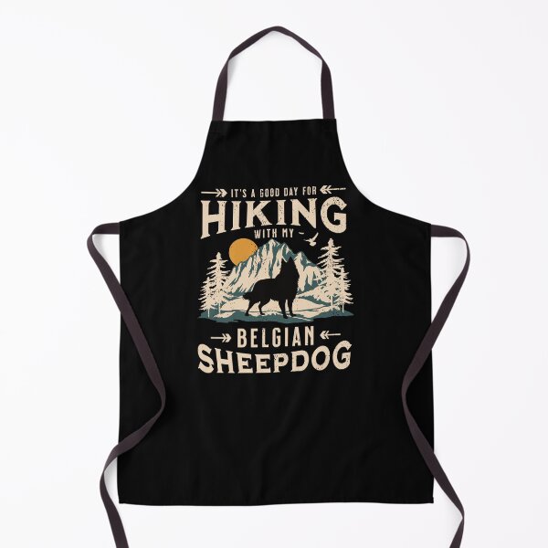 Item preview, Hiking with My Belgian Sheepdog | Classic Mountains at Sunset designed and sold by arlutai.