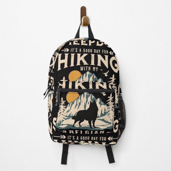 Item preview, Hiking with My Belgian Sheepdog | Classic Mountains at Sunset designed and sold by arlutai.