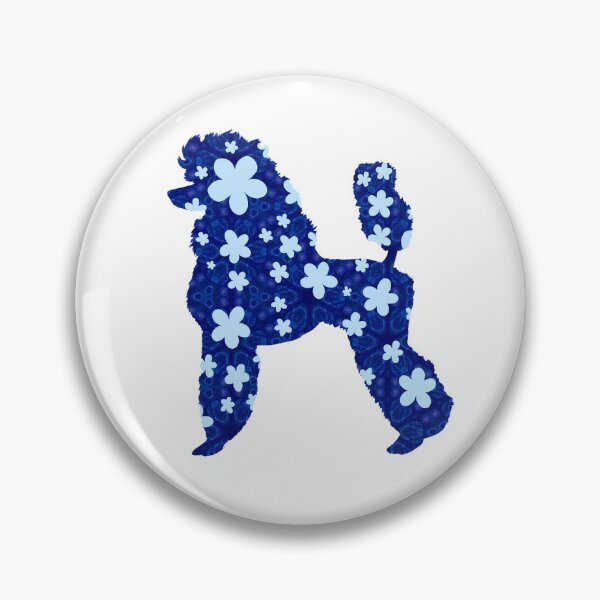 Item preview, Floral Poodle - Blue designed and sold by Majo Art ✦ Digital Artist .