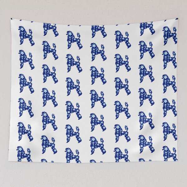 Item preview, Floral Poodle - Blue designed and sold by Majo Art ✦ Digital Artist .