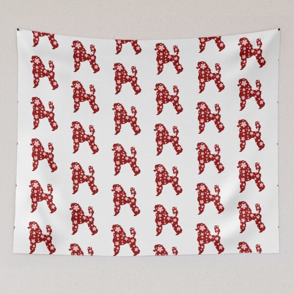 Item preview, Floral Poodle - Red designed and sold by Majo Art ✦ Digital Artist .