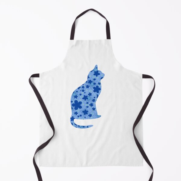 Item preview, Floral Cat - Blue designed and sold by Majo Art ✦ Digital Artist .