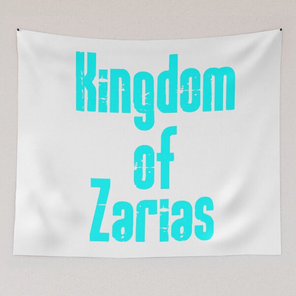 Item preview, Kingdom of Zarias Logo- Aqua and White on White designed and sold by Greenwood2112.