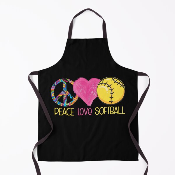 Item preview, Peace Love Softball Fastpitch Heart designed and sold by 99Fastpitch.